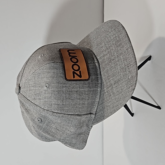Branded Bills Heather Grey Zoom Snapback Hat Brown NWOT - Picture 2 of 8